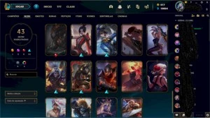 CONTA LEAGUE OF LEGENDS FERRO 2 617RP E 10KEA VARIAS SKINS LOL