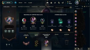 CONTA LEAGUE OF LEGENDS FERRO 2 617RP E 10KEA VARIAS SKINS LOL