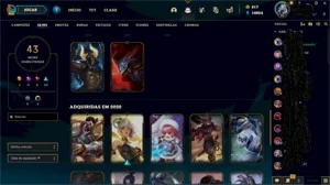 CONTA LEAGUE OF LEGENDS FERRO 2 617RP E 10KEA VARIAS SKINS LOL