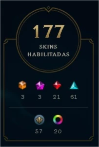 conta lol, 177 skins, nick otimo, apenas skins otimas - League of Legends