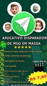 Aplicativo Disparador De Mensagem Em Massa - WA🟢✅📲🌐 - Outros