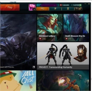 Conta PBE league of legends LOL