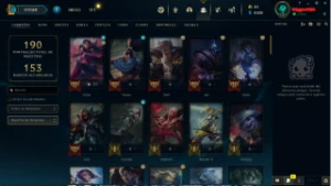 Conta league of legends plat 1 com mmr de mestre LOL