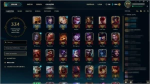 Conta league of legends prata lll com borda gold LOL