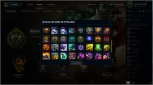 Conta league of legends prata lll com borda gold LOL