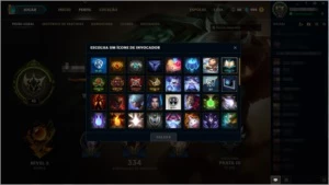 Conta league of legends prata lll com borda gold LOL