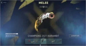 Conta de valorant com o kit champions e outras skins
