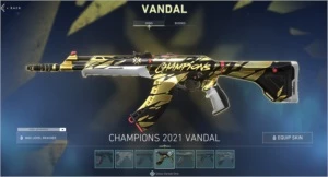 Conta de valorant com o kit champions e outras skins