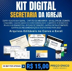 Pack Digital Kit Secretaria De Igrrja - Others