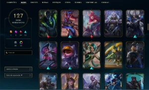 Conta MESTRE League of Legends - 127 Skins LOL