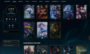 Conta MESTRE League of Legends - 127 Skins LOL