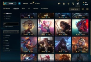 Conta unranked com 116 skins e 150 champs + Kayle Juiza - League of Legends LOL