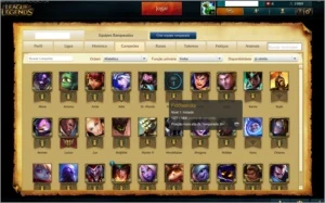 conta Ouro 4 ótima conta - League of Legends LOL