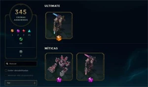 CONTA LOL E VAVA DE 2013 / FULL CHAMPS / MESTRE - 628 SKINS - League of Legends