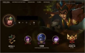 Conta League Of Legends Gold III LOL