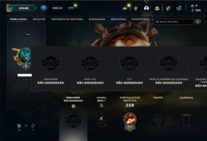 Unranked com 130 Champs e 142 Skins - League of Legends LOL