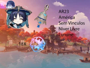 AR23 - Scaramouche + Tulaytullah + 18 tiros - Genshin Impact