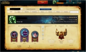 Conta league of legends ouro 5 LOL