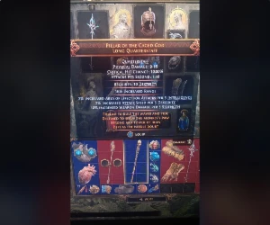 Pillar of the caged god long quarterstaff - Path of Exile