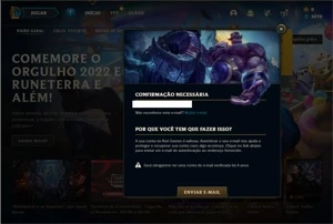 Conta platina 3 com 27 Champs e 6 Skins EMAIL NÃO CONFIRMADO - League of Legends LOL