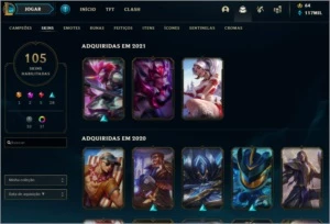 Conta League of Legends (D4) + Valorant LOL
