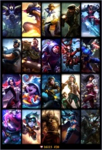 CONTA PLATINA V - 71CAMPEÕES 20SKINS - League of Legends LOL