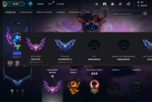 Conta EX MESTRE D2 Solo/Duo Nvl 994 - Ex Mestre - Pré Season - League of Legends LOL