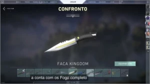 Vendo conta raríssima de valorant 12 facas 4 packs