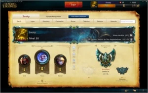 Todos os champions,20 páginas, Platina, 310 Skins, 82 ícones - League of Legends LOL