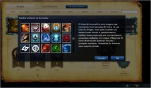 Todos os champions,20 páginas, Platina, 310 Skins, 82 ícones - League of Legends LOL
