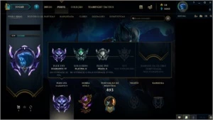 CONTA DIAMANTE 4 NA FLEX E PLATINA II NA SOLO/DUO - League of Legends LOL