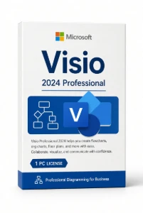 Visio Professional 2024 - Licença Vitalícia e Original - Softwares e Licenças