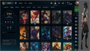 Conta Lol Lvl 185 volta para Skin / Sem elo - League of Legends