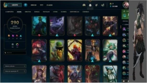 Conta Lol Lvl 185 volta para Skin / Sem elo - League of Legends