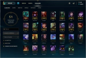CONTA PLATINA 2 - League of Legends LOL