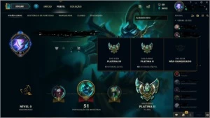 CONTA PLATINA 2 - League of Legends LOL