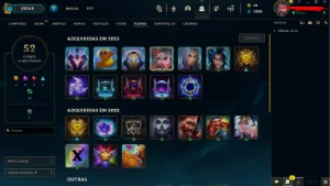 Conta lol handlevel 42, platina 4 com poucos jogos mts skins - League of Legends