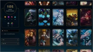 Conta League of Legends 111 Campeões, 105 Skins LOL