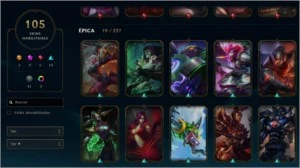 Conta League of Legends 111 Campeões, 105 Skins LOL