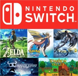 Conta Nintendo Switch com 5 jogos - Others