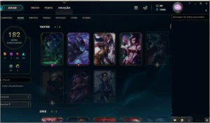 CONTA LOL;181SKINS+VAYNE LADRA DE ALMAS +126 CHAMPS+PLATINA5 - League of Legends