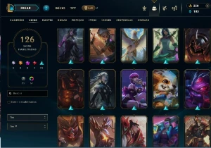 Conta lol 126 skins faltando 1 campeão Platina 2 DESAPEGO - League of Legends