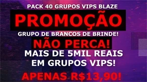 ⭐✨ PACK 40 GRUPOS VIPS BLAZE + GRUPO DE BRANCOS!✨⭐ - Outros