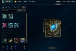 Conta ouro 3 solo , Platina 4 Flex Com skins - League of Legends LOL