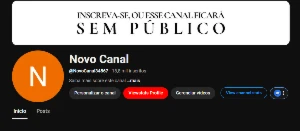 Canal Youtube com 18.900 inscritos - Outros