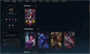 conta d3-todos os champs habilitados - League of Legends LOL