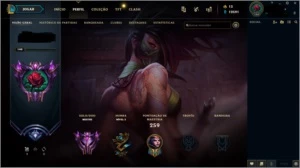 CONTA DE LOL MESTRE COM EMOTE ZED CHALLENGER - League of Legends