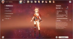 Conta otima com Yoimiya top com arma T5 - Genshin Impact