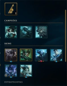 Conta level 30, sem ranque, e com bastante skins - League of Legends LOL