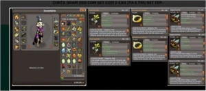 Conta sram 200 com set com 2 EXO (PA E PM) SET TOP. - Dofus